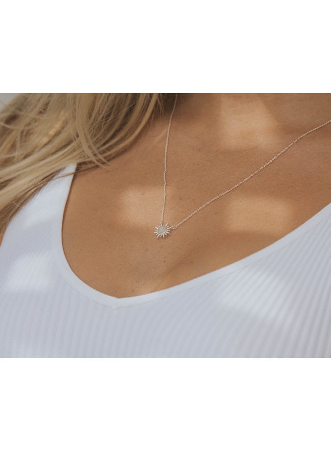 Dune Sterling Silver  - Delicate Destinations- Sunburst Necklace - Islamorada Sand by Dune