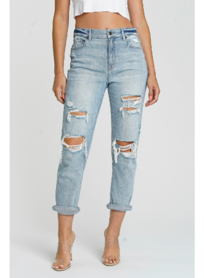 Rocky High Rise Boyfriend Jeans by Eunina -It's Complicated - Miss