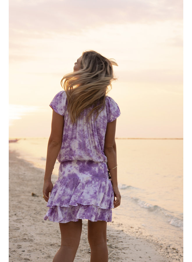 Oceania Gypsy Dress by Skemo - Lilac Tie Dye