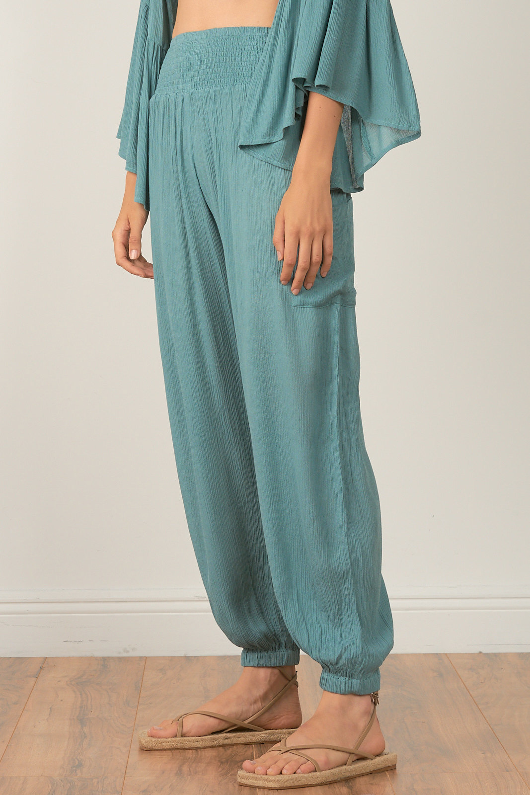 Elan Strapless Gauze Dress by Elan - Teal Jade