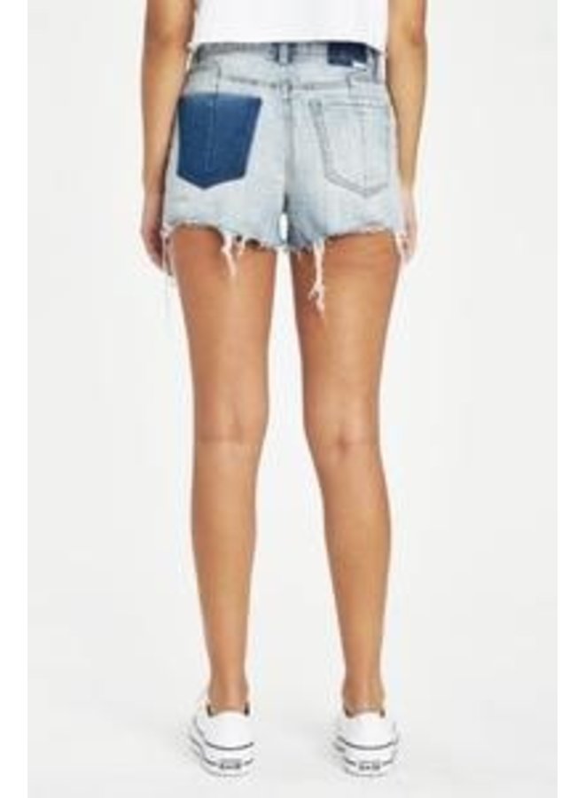 Troublemaker High Rise Jean Shorts by 