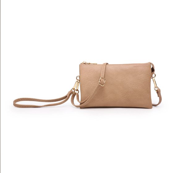 Riley Convertible Cross Body Purse, Wristlet or Clutch - Latte - Miss ...