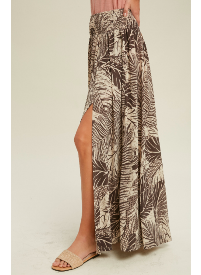 Leaf maxi shop skirt