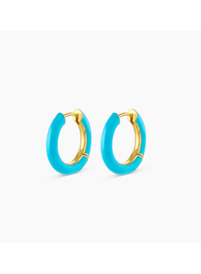 Lanai Hoops Earrings - Turquoise by Gorjana