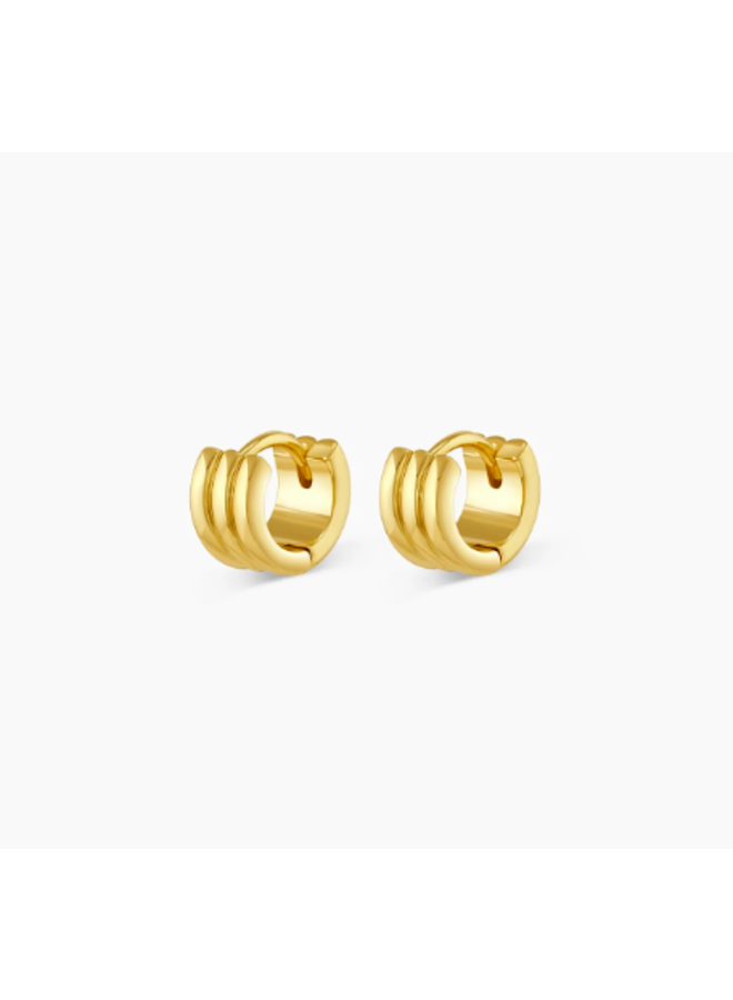 Reed Huggies Earrings - Gold by Gorjana