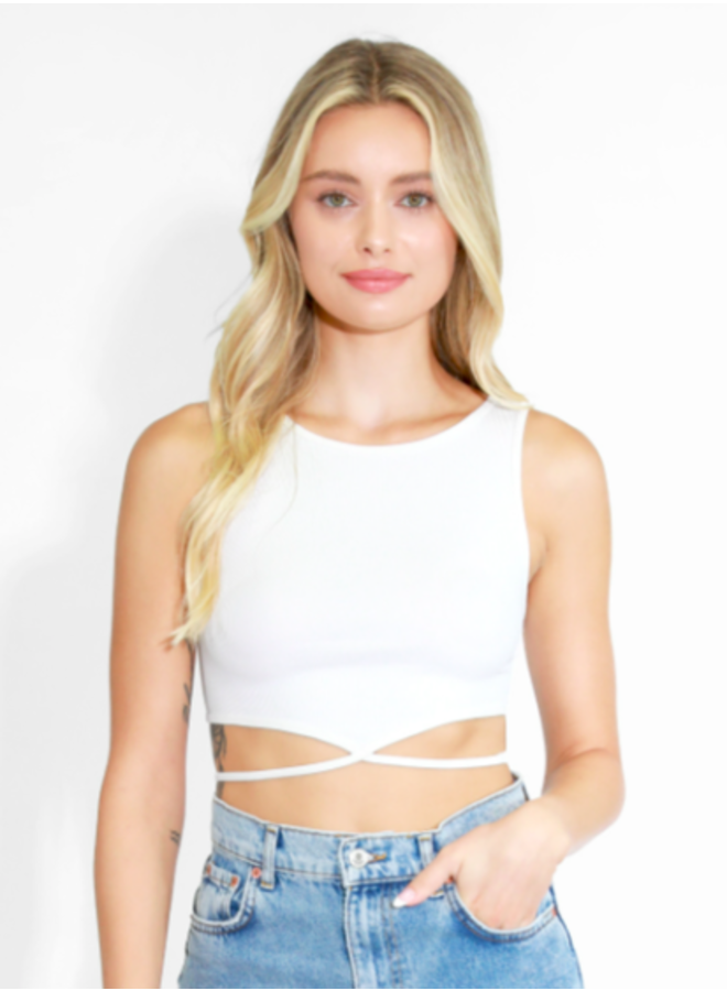 nikibiki ribbed crop top