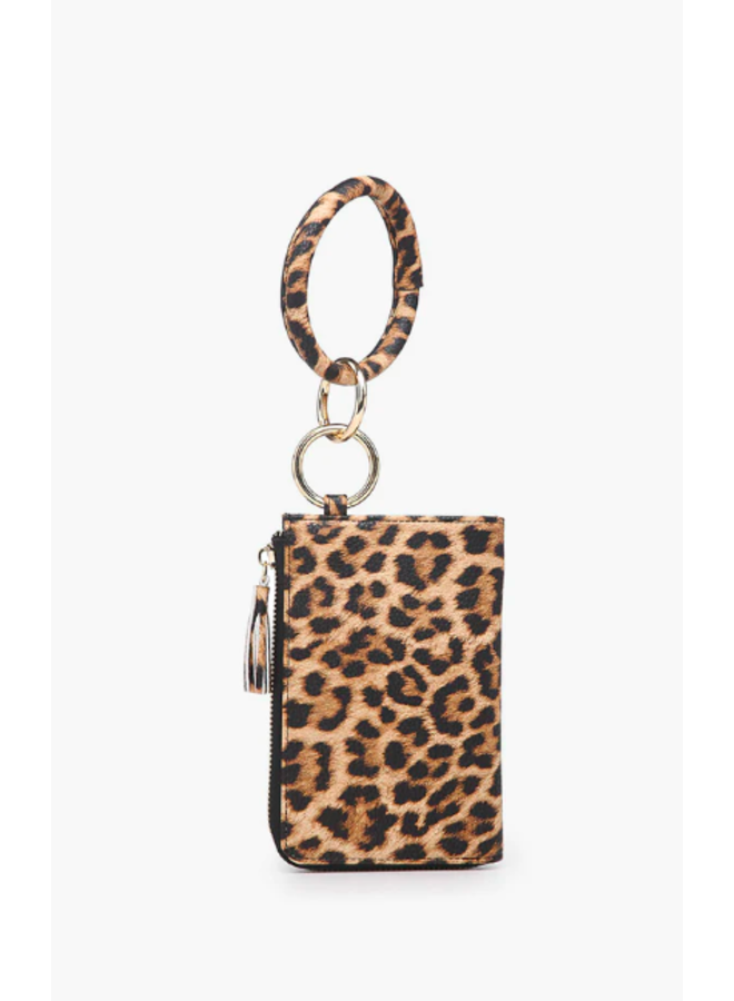 Liv Bangle Wristlet Purse - Leopard