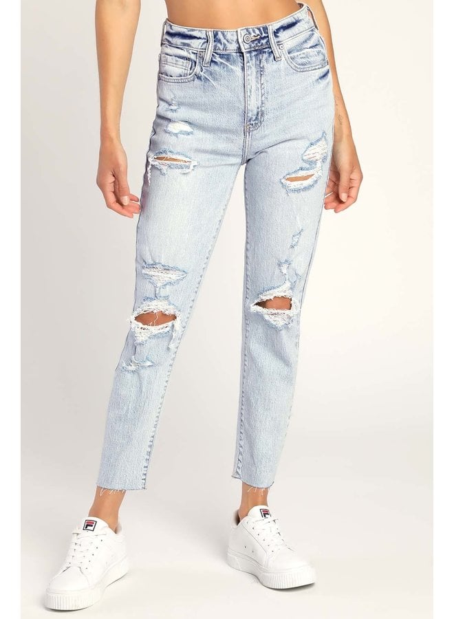 Tobi Super High Rise Ankle Mom Jeans by Eunina - Ice Ice Baby