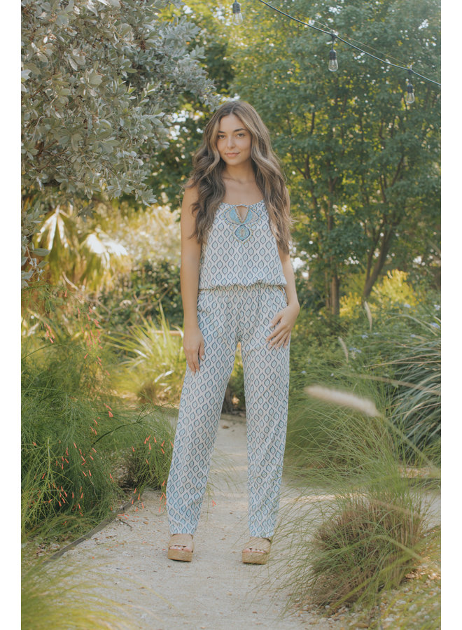 Jaipur Jumpsuit by Skemo - Blue Jaipur