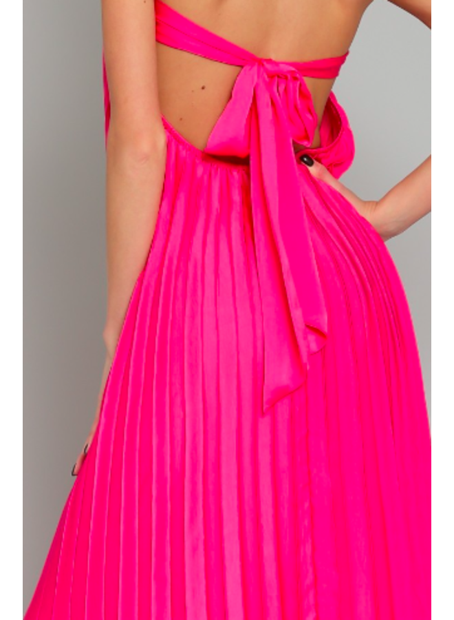 Tie-Back Strapless Maxi Dress