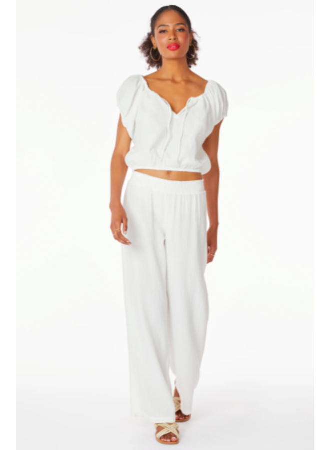 Palazzo Pants White by MEROË