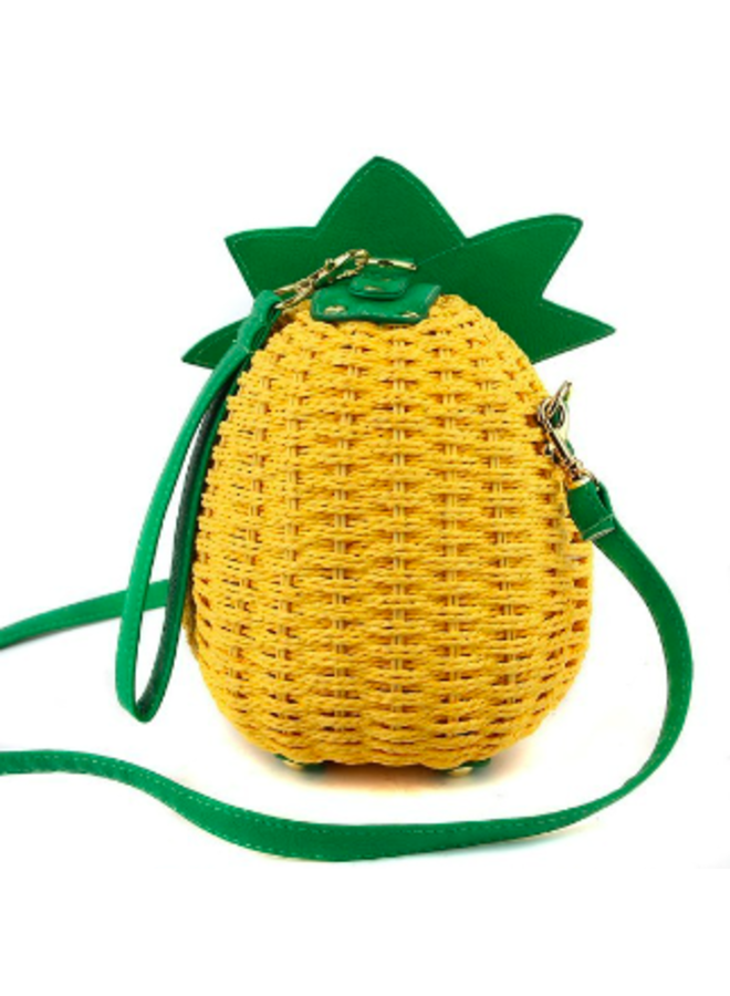 Straw Pineapple Shaped Bag