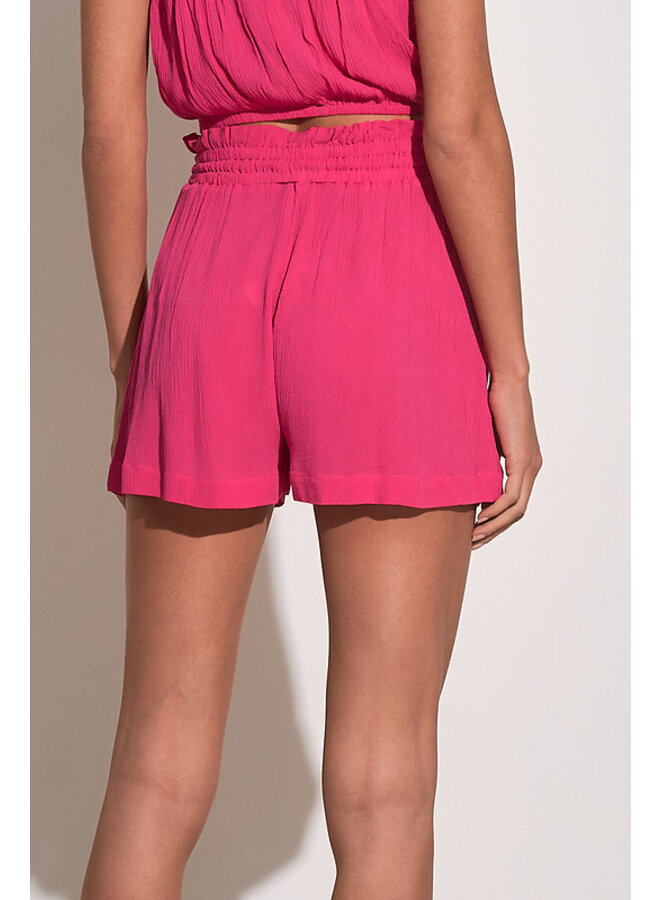 Smocked Waist Hot Pink Shorts Smocked Waist Hot Pink Shorts