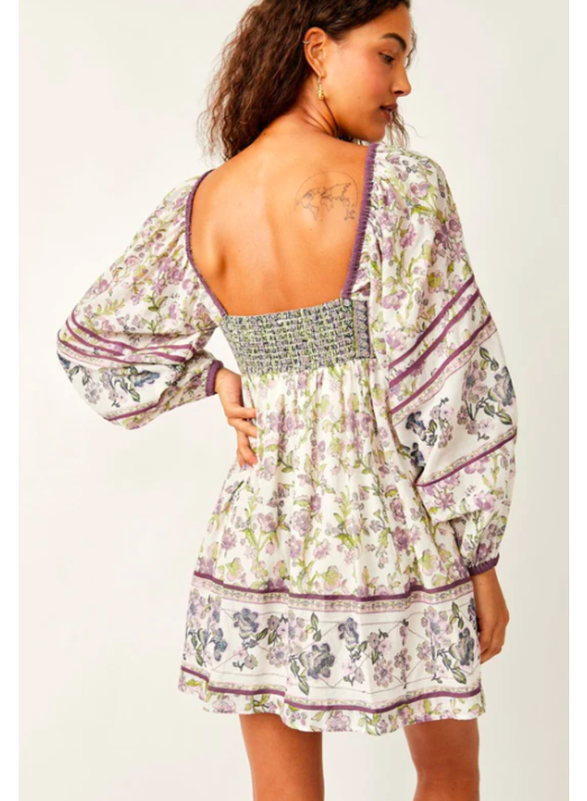 Endless Afternoon Mini Dress by Free People - Tea Floral