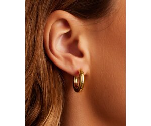 Lou Hoop Earrings Gold by Gorjana Miss Monroe Boutique