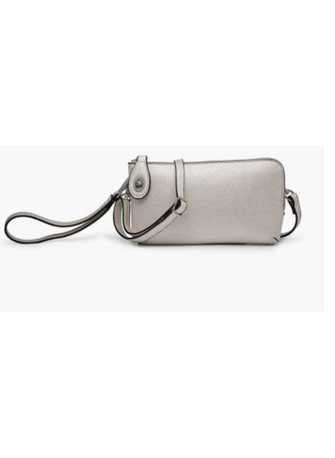 Kendall Convertible Cross Body Purse or Wristlet  -  Pearl