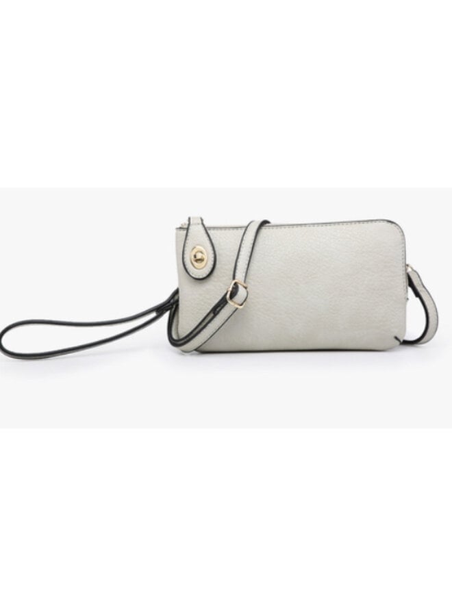 Kendall Convertible Cross Body Purse or Wristlet  -  Bone