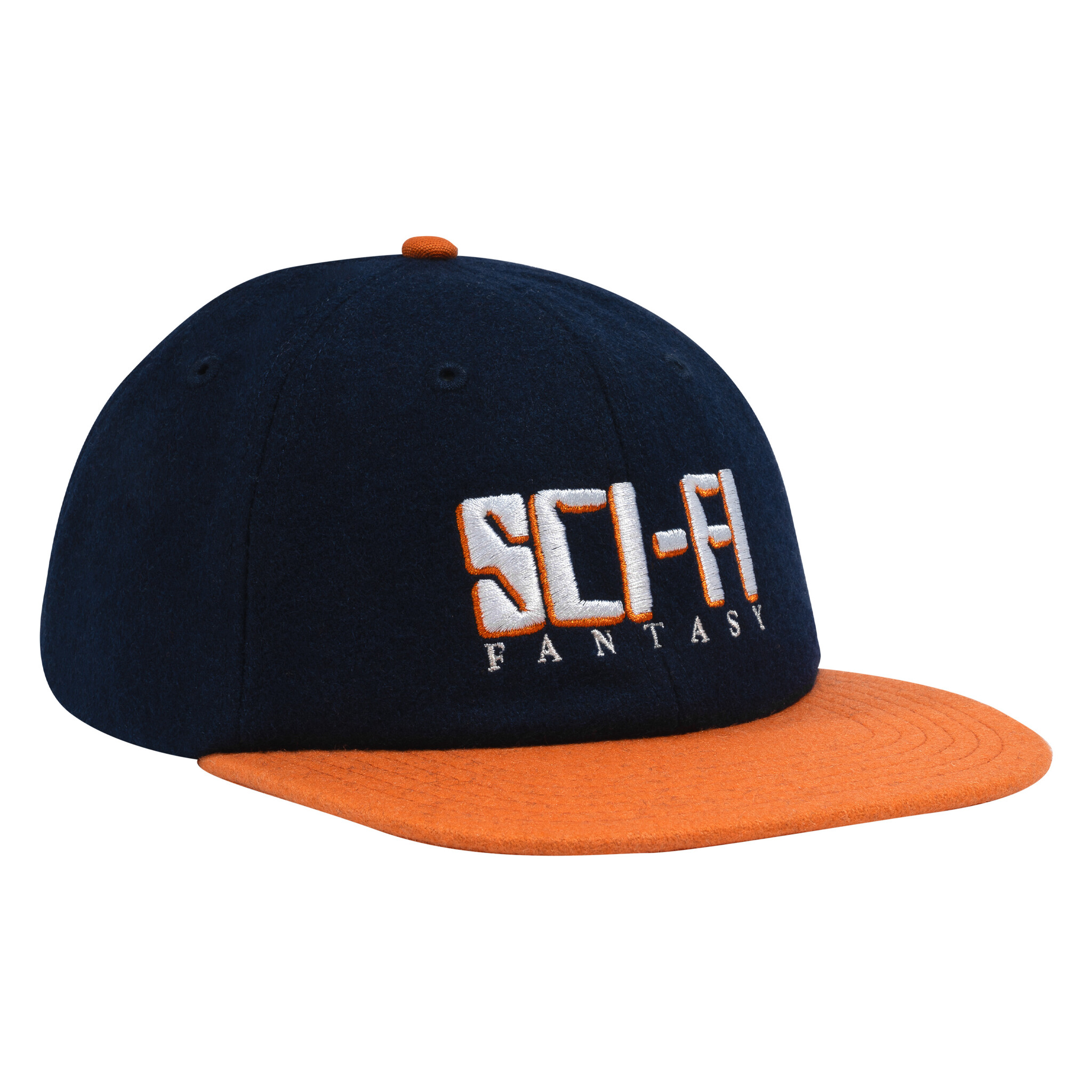 Sci-Fi Fantasy Display Hat- Navy/Orange - Abstract Skateboarding