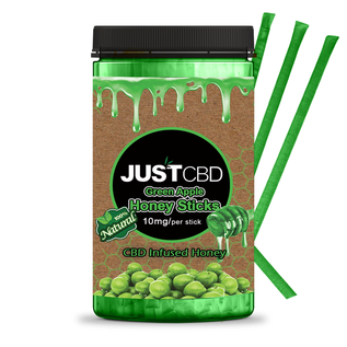 JUST CBD CBD HONEY STICKS - GREEN APPLE - SINGLE