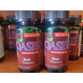 Oasis Botanicals Oasis Botanicals Bali Kratom 75 Caps (200Pcs/Mc)