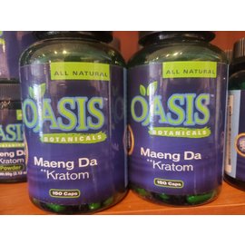 Oasis Botanicals Oasis Botanicals Maeng Da Kratom150 Caps (100PCS/DIS)