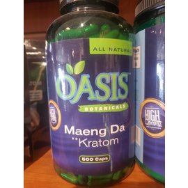Oasis Botanicals Oasis Botanicals Maeng Da Kratom500 Caps(50Pcs/Mc)