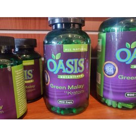 Oasis Botanicals Oasis Botanicals Green Malay Kratom300Caps (50Pcs/Mc)