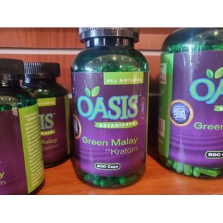 Oasis Botanicals Oasis Botanicals Green Malay Kratom300Caps (50Pcs/Mc)