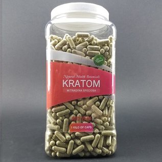 Natural Health Botanicals NHB Kratom - Red Vein - 1 Kilo of Capsules