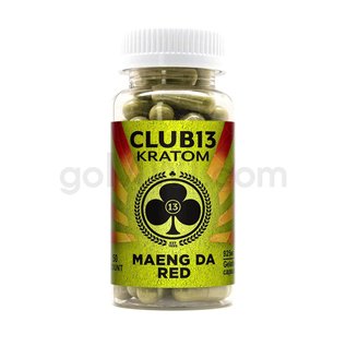 CLUB 13 KRATOM CLUB13-120CT-RED VEIN-XL CAPS MAENG DA
