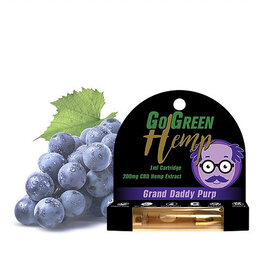 GO GREEN GO GREEN CBD CARTRIDGE 1ML 200MG - GRAND DADDY PURP
