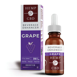 HEMP & CBD HEMP & CBD - NANO-EMULSIFIED GRAPE BEVERAGE ENHANCER - 250MG