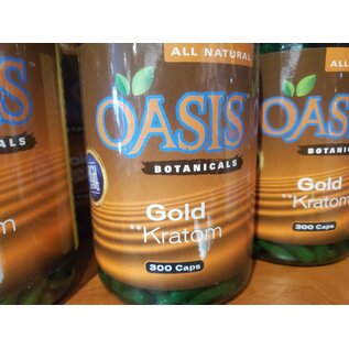 Oasis Botanicals Oasis Botanicals Gold Kratom 300Caps (50Pcs/Mc)