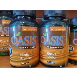 Oasis Botanicals Oasis Botanicals Gold Kratom 150Caps(100Pcs/Mc)