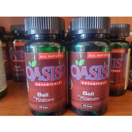 Oasis Botanicals Oasis Botanicals Bali Kratom 75 Caps (200Pcs/Mc)