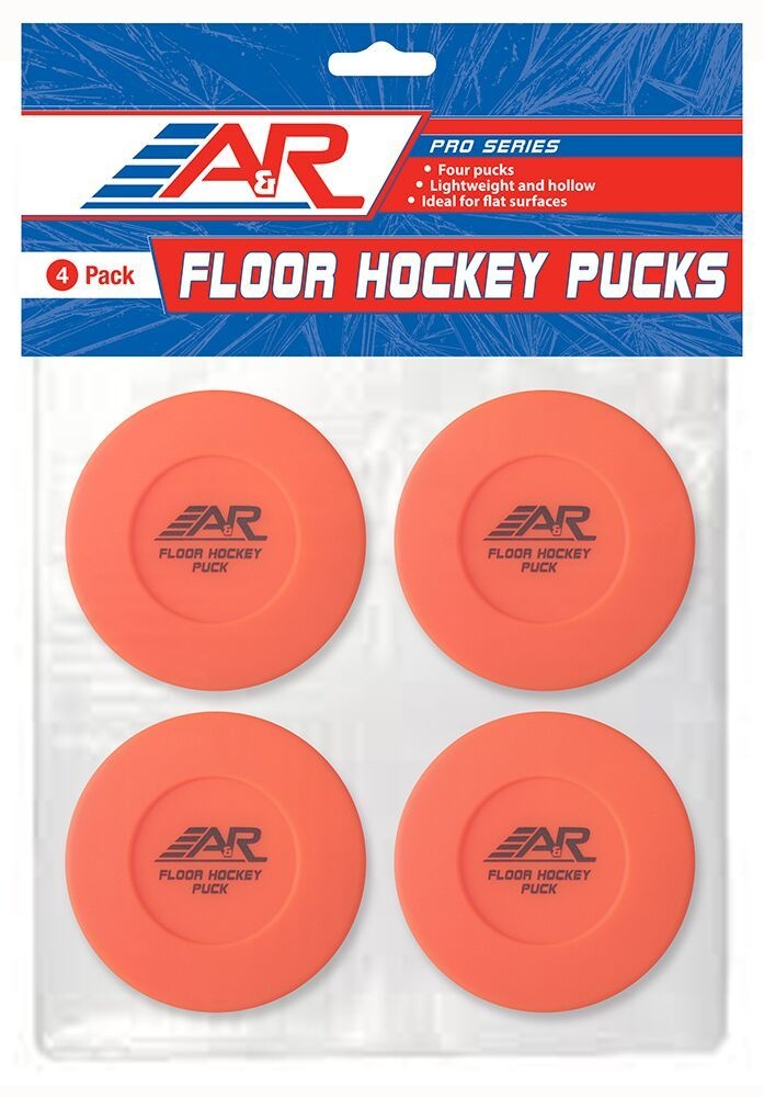A&R Roller/Street Hockey Pucks - 6 Pack
