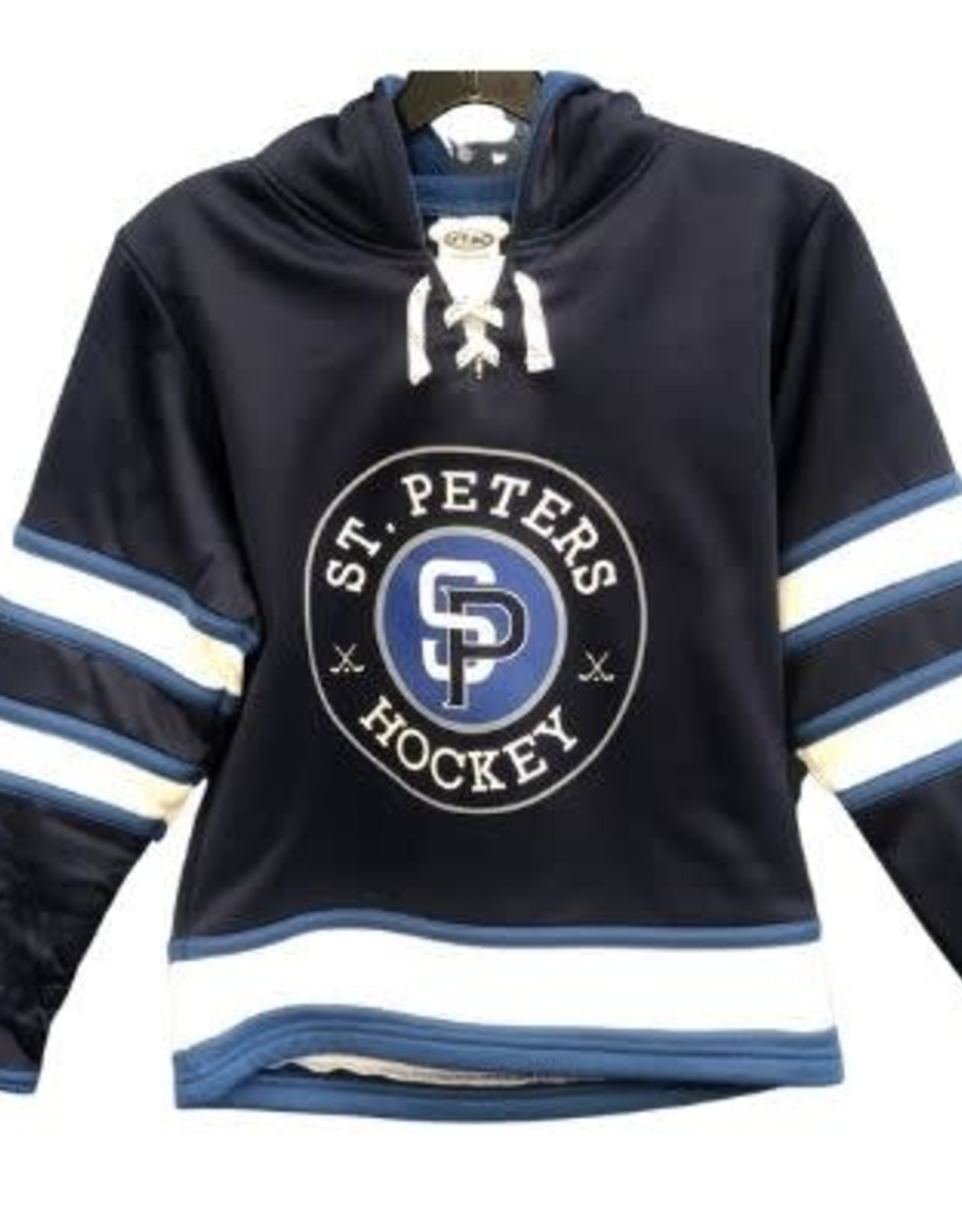 NHL St. Louis Blues Men's Long Sleeve Hooded Sweatshirt with Lace - S