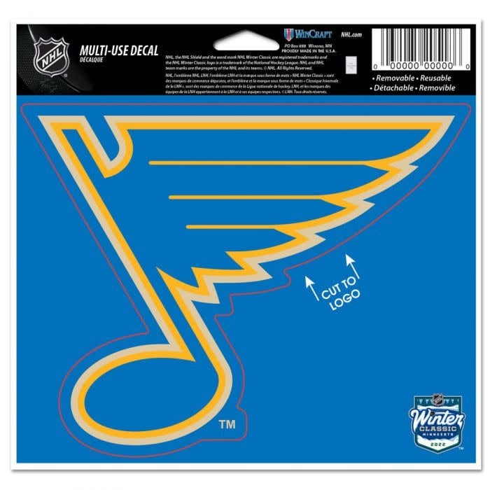 ST. LOUIS BLUES WINCRAFT ONE NATION DECAL