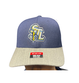 CCM STING CCM STL Logo Navy/Grey Snapback Hat (ADULT)