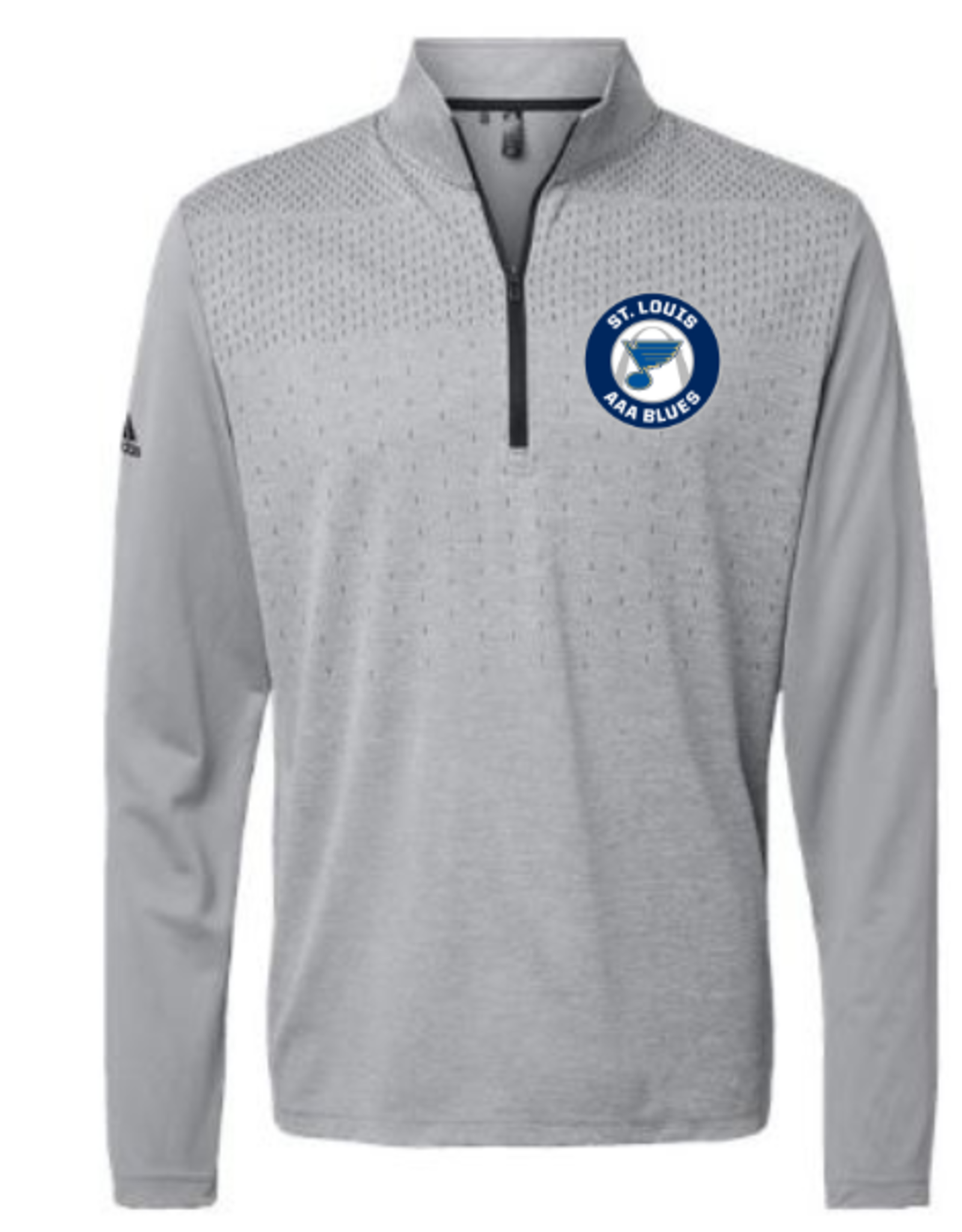 AAA Blues Adidas 1/4 Zip (MENS) GREY - Total Game Plan (TGP) Sports