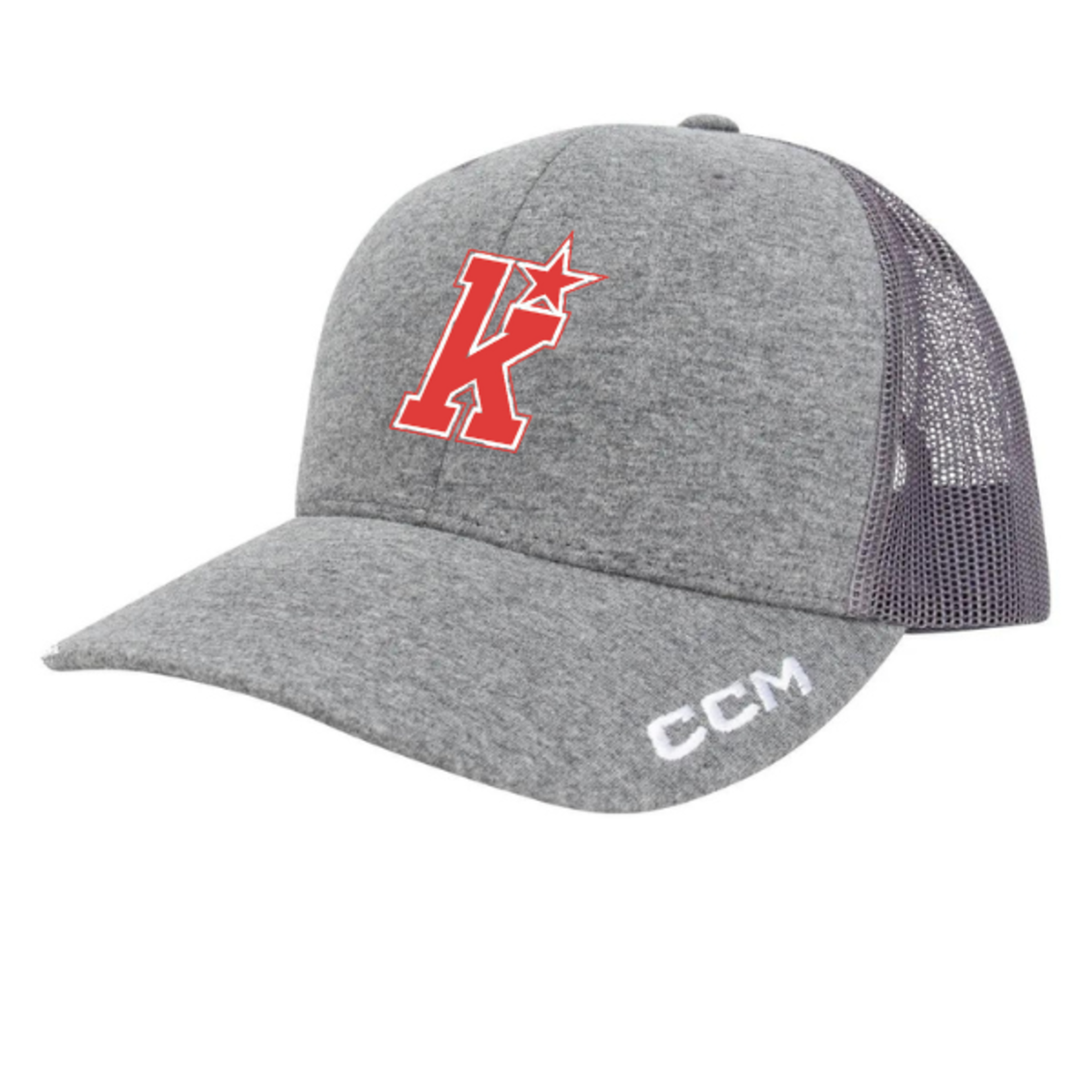 CCM Kirkwood "K" Logo CCM Trucker Hat (GREY) SENIOR