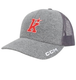 CCM Kirkwood "K" Logo CCM Trucker Hat (GREY) YOUTH