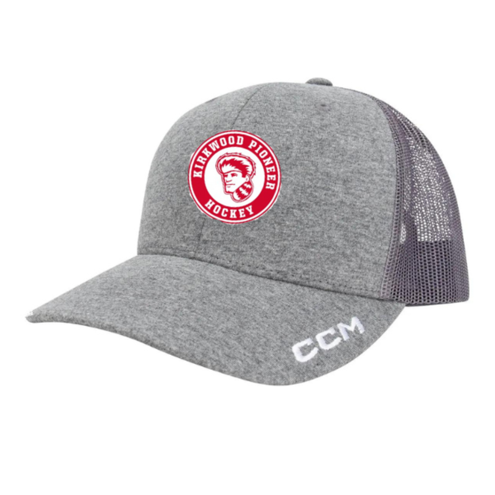 CCM Kirkwood "Pioneer" Logo CCM Trucker Hat (GREY) SENIOR