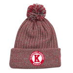 Bauer Kirkwood High "K Logo" Bauer Cuffed Pom Knit (RED)