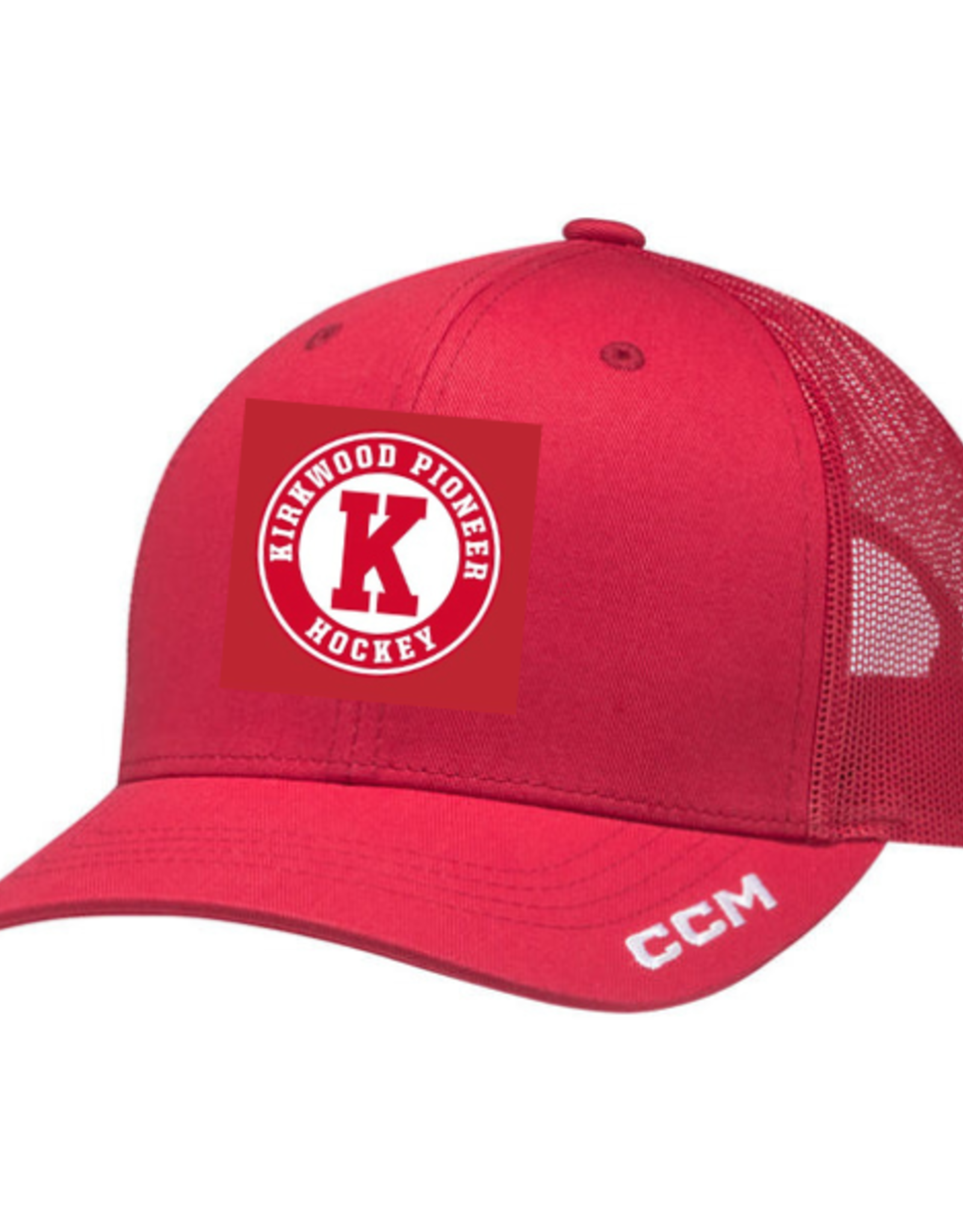 CCM Kirkwood High "K Logo" CCM Trucker Hat (RED) SENIOR