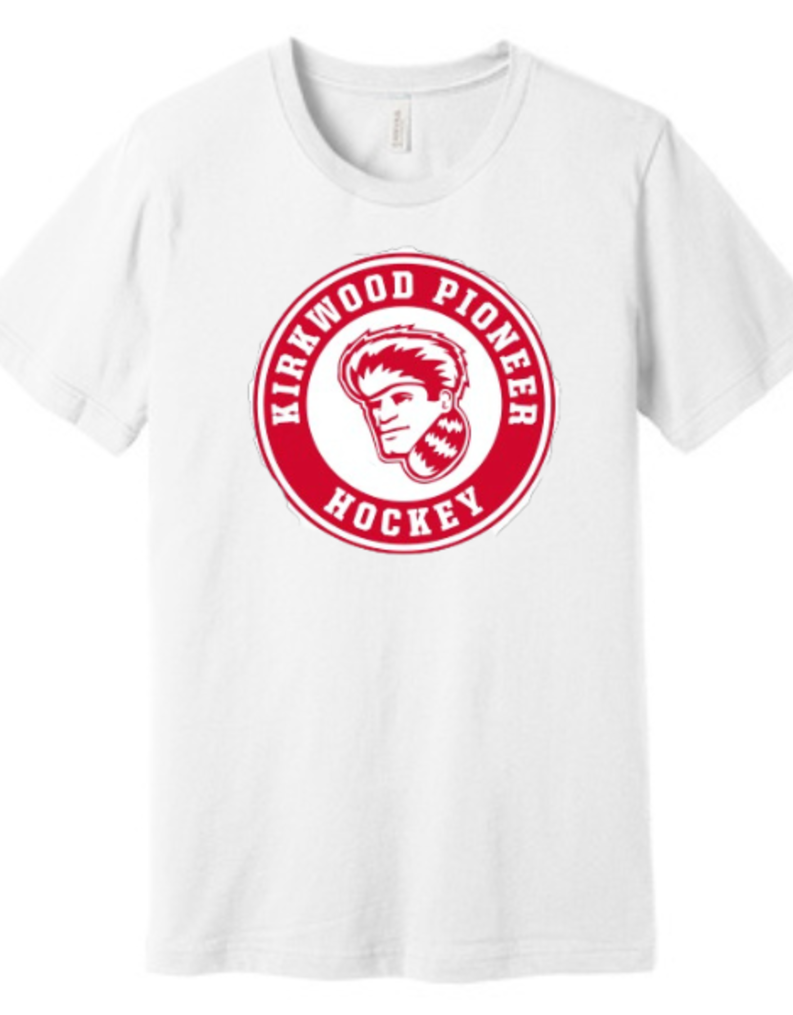 Bella Canvas Kirkwood High Pioneer Logo T-Shirt (SENIOR) WHITE