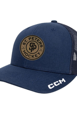 CCM STP CCM Trucker Hat-Leather Patch (NAVY) SENIOR