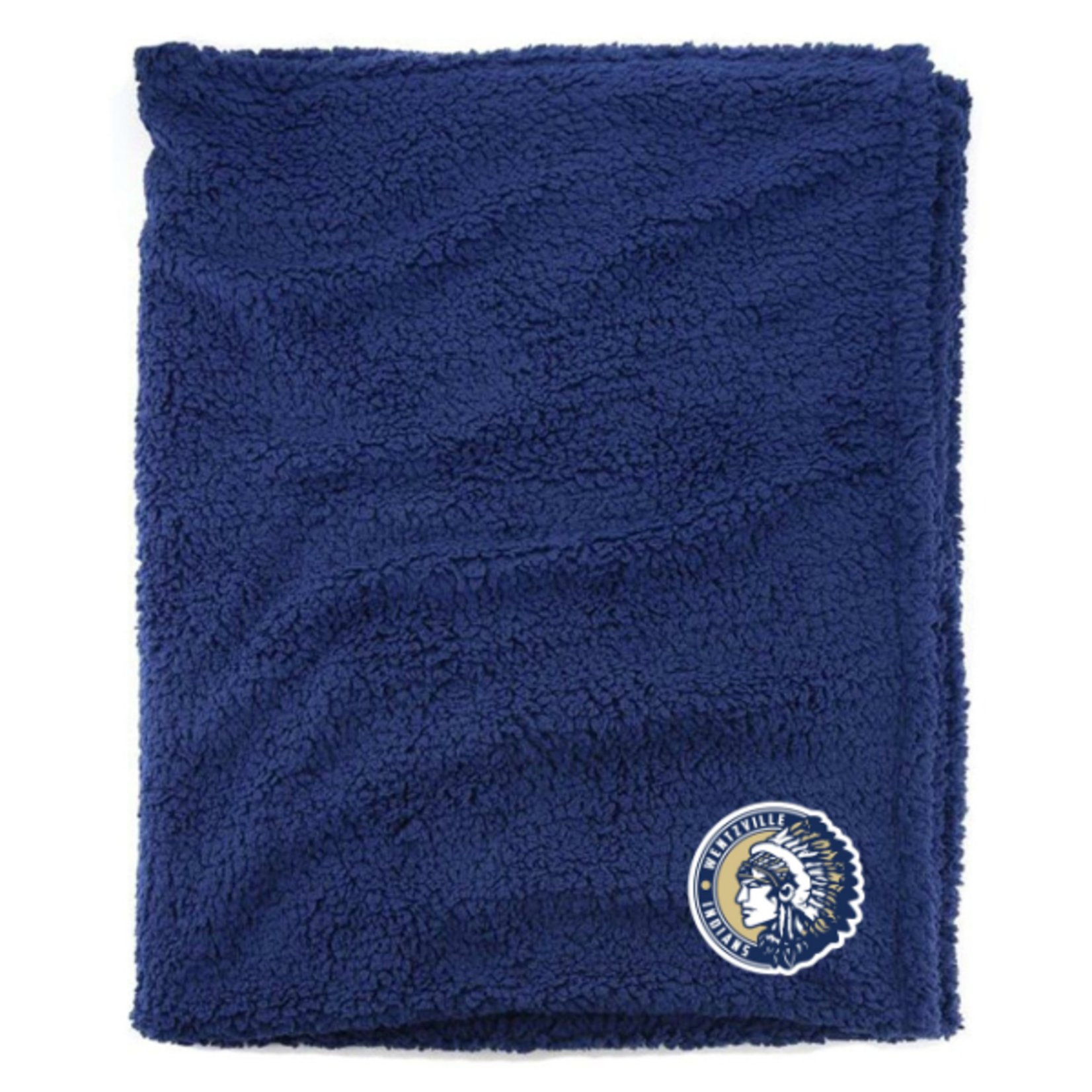 Boxercraft Holt Indian Logo Sherpa Blanket (NAVY)