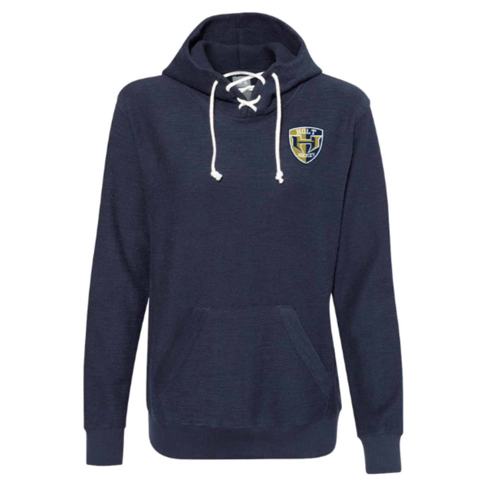 J America Holt Shield Logo French Terry Sport Laced Hoodie (WOMENS)