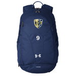 Under Armour Holt Shield Logo UA Hustle Backpack (NAVY)